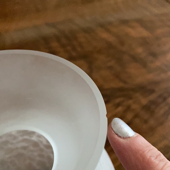 Spring Bulb Forcing Vase Frosted Crackle Glass Hyacinth Amaryllis Crocus Tulip - Picture 7 of 8